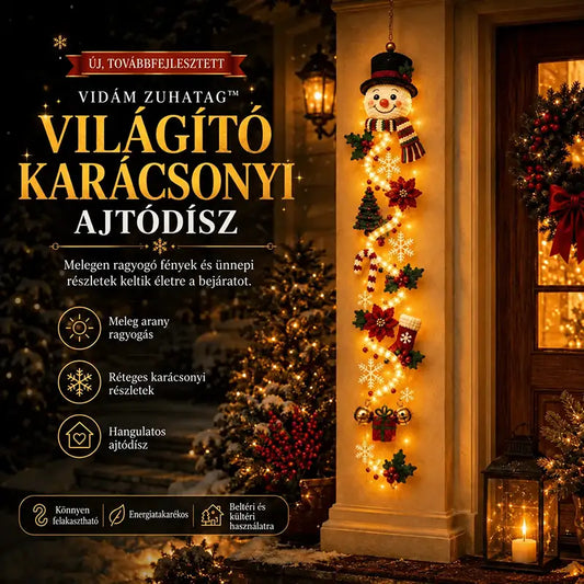 ⏳ UTOLSÓ NAP! 70% kedvezmény – 🎄🎅 MerryCascade™ világító karácsonyi dísz | 6 ünnepi motívum ✨