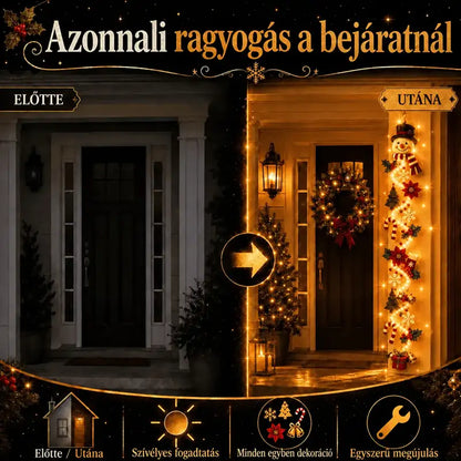 ⏳ UTOLSÓ NAP! 70% kedvezmény – 🎄🎅 MerryCascade™ világító karácsonyi dísz | 6 ünnepi motívum ✨