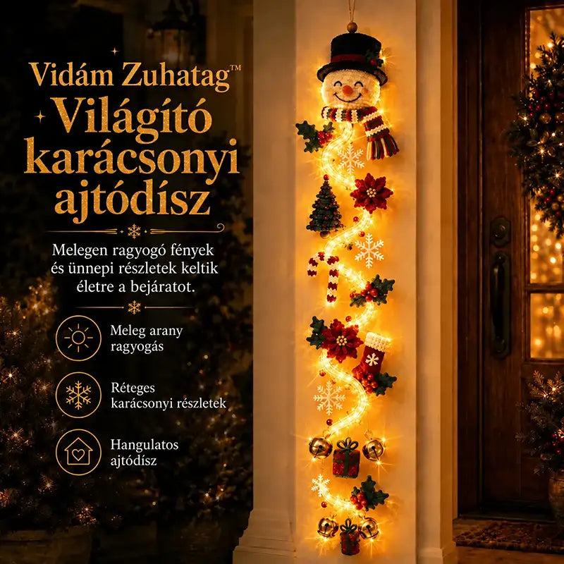 ⏳ UTOLSÓ NAP! 70% kedvezmény – 🎄🎅 MerryCascade™ világító karácsonyi dísz | 6 ünnepi motívum ✨